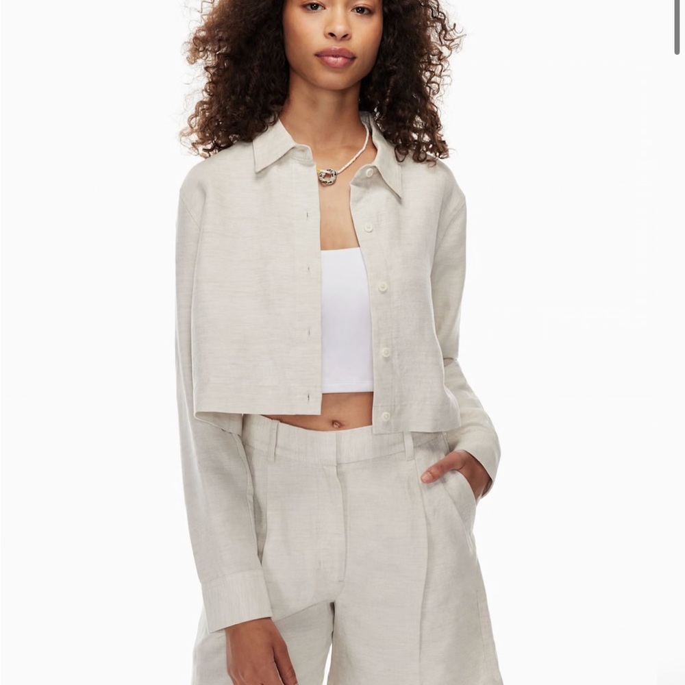 Aritiza Wilfred Linen Pant and Jacket Set